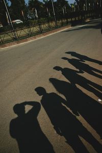 Shadow of person on floor