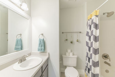 Interior of bathroom