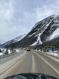 Low angle view of road against sky