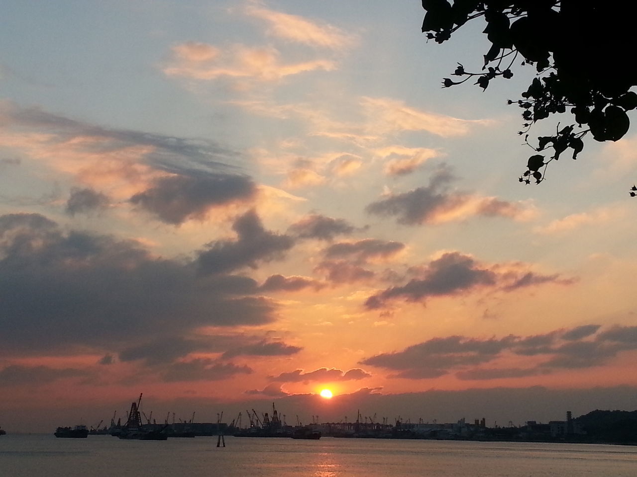 sunset, sky, water, cloud - sky, sun, silhouette, waterfront, orange color, beauty in nature, scenics, nautical vessel, tranquil scene, tranquility, transportation, sea, nature, mode of transport, reflection, idyllic, cloud