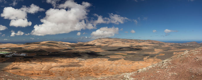 Scenic view of rocky mountains against sky