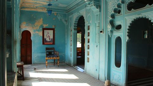 Empty entrance of building