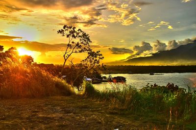 Scenic view of sunset