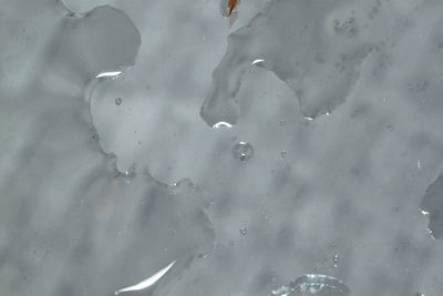 Full frame shot of wet ice