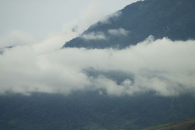 Low angle view of mountains against sky