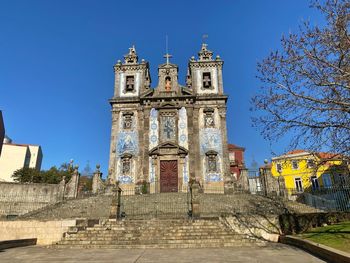 Low angle view of church against sky