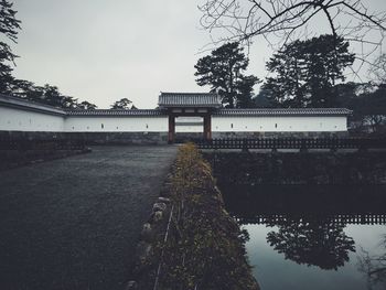 Built structure with trees in background