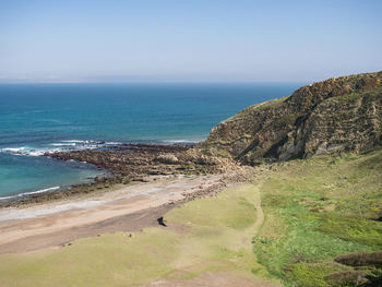 View of a beach and flysch