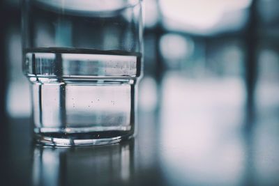 Close-up of drinking glass