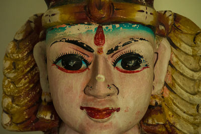 Close-up portrait of statue