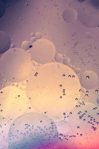 High angle view of bubbles on beach