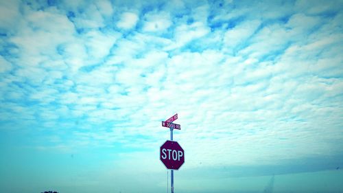 Low angle view of cloudy sky