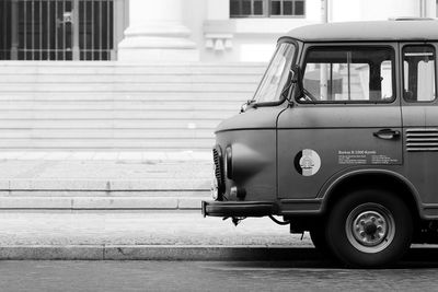 Vintage car on street