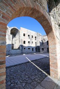 View of old building against sky