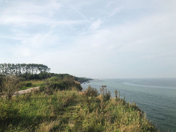 Scenic view of sea against sky