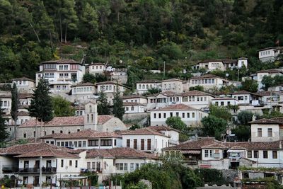 Buildings in town of berat in albania