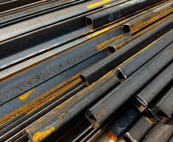 Close-up view of cobblestone