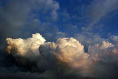 Low angle view of clouds in sky