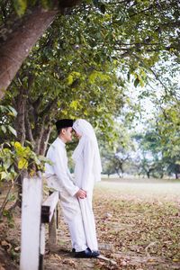 Couple in park