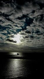 Scenic view of calm sea against sky