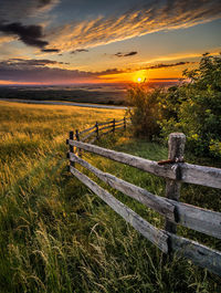 Sunset on a braunsberg hill - austria