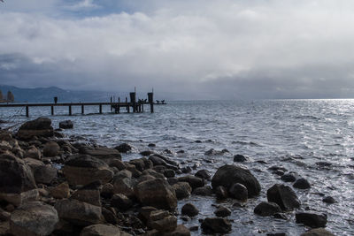 Scenic view of sea against sky