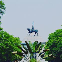 View of sculpture