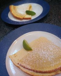 Close-up of dessert served on plate