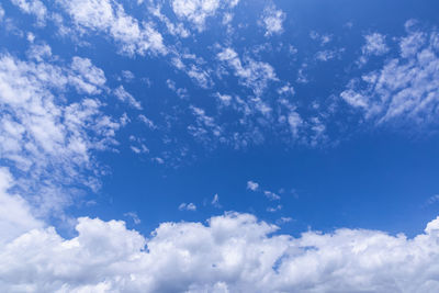 Low angle view of clouds in sky