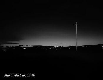 Scenic view of sky at night