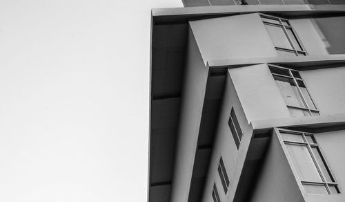 Low angle view of building against clear sky