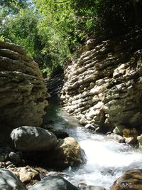 Rocks in a river