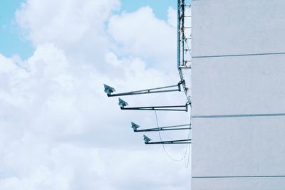 Low angle view of trees against sky