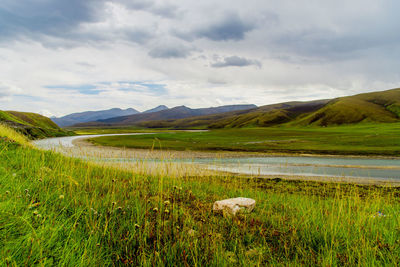 Scenic view of landscape against sky