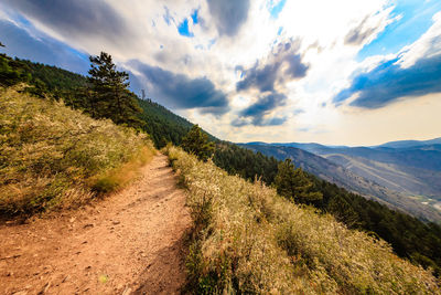Scenic view of landscape against sky