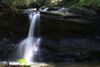 Stream flowing through rocks