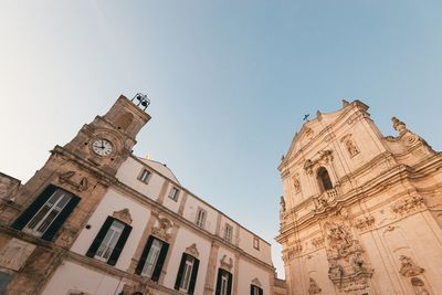 Low angle view of historical building against sky