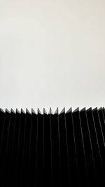 Low angle view of skyscraper against clear sky