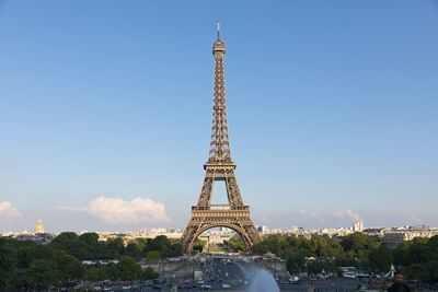 Eiffel tower against sky