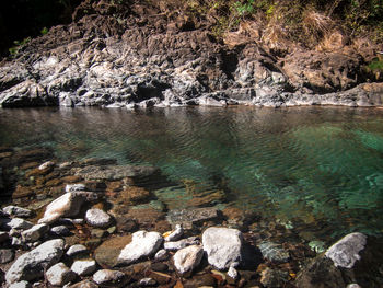 Rocks on sea shore