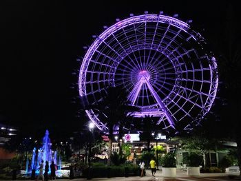 Ferris wheel at night