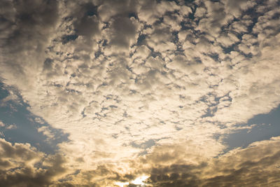 Low angle view of clouds in sky