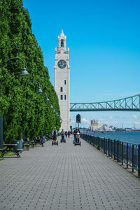 View of church against blue sky