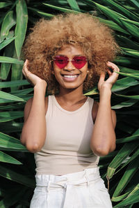 Portrait of a smiling young woman