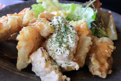 Close-up of food in plate