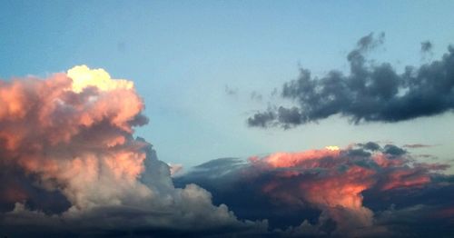 Low angle view of clouds in sky