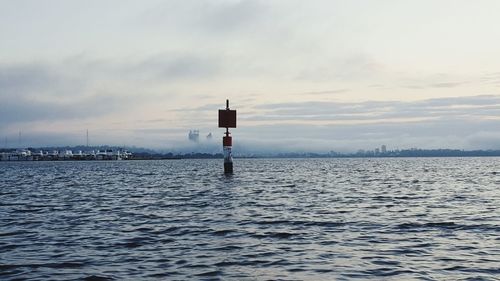 Lighthouse in sea