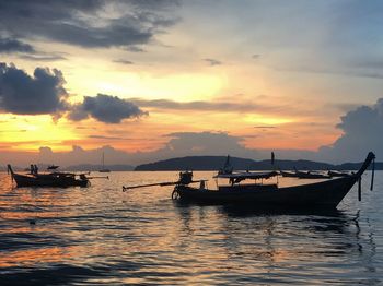 Sky during sunset. ao nang. thailand