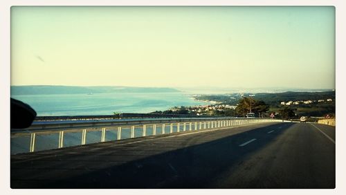 Road leading towards mountains