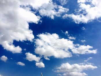 Low angle view of cloudy sky